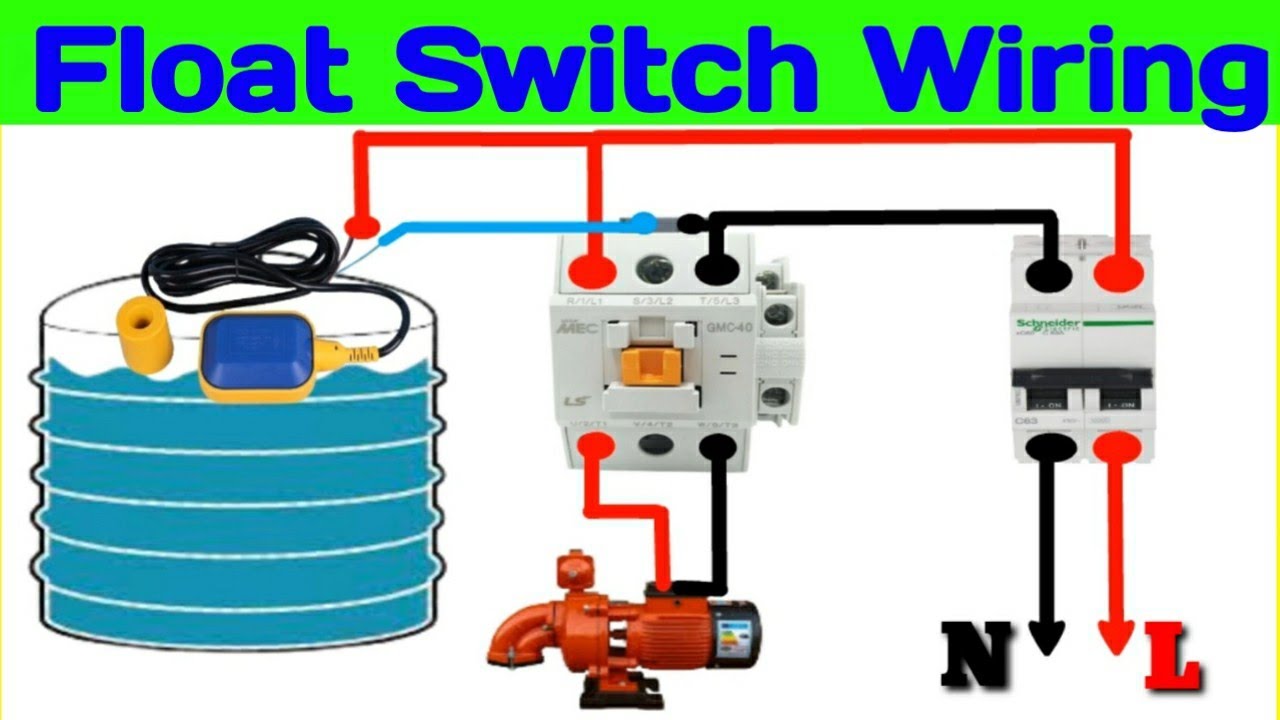 Single Phase Motor Float Switch Connection | Float Switch Connection ...