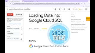 Loading Data into Cloud SQL || #qwiklabs || #GSP196 || [With Explanation🗣️]