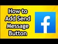 How To Add Send Message Button To Facebook Post