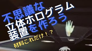 材料これだけ！？不思議な立体ホログラム装置を作ろう