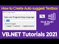 VB.Net Tutorial How to Make an Auto Suggest Textbox