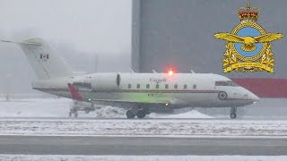 Canforce 1 CC-144C Challenger (CL64) taxiing \u0026 departing YUL