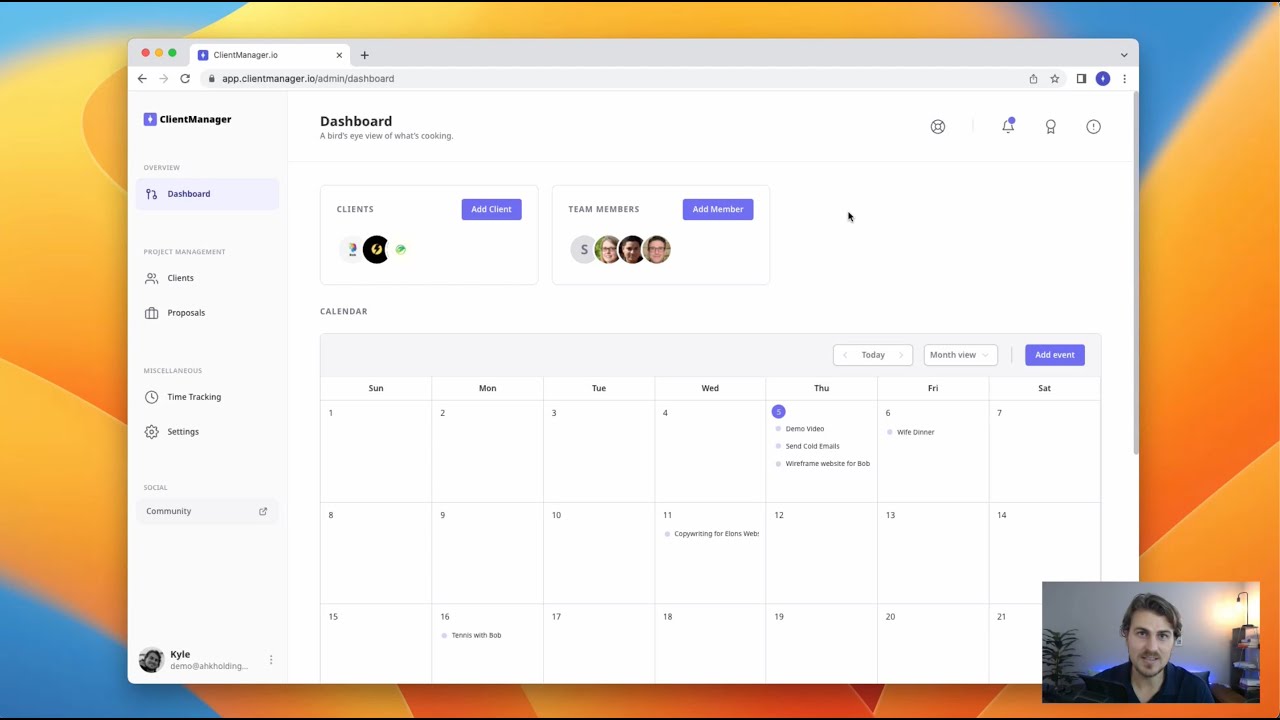 Old Demo Clientmanager Io Youtube