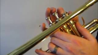 Learn to play F Major Scale on trumpet