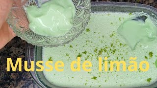 MUSSE DE LIMÃO 🍋 COM RASPINHA  DA PRÓPRIA FRUTA EXPERIMENTE ESSA SOBREMESA