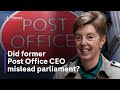 Former Post Office CEO Paula Vennells refuses to comment on whether she misled parliament