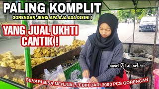 PENJUAL GORENGAN CANTIK | UKHTI CANTIK INI GA MALU JUALAN GORENGAN DIPINGGIR JALAN! OMSETNYA JUATAAN