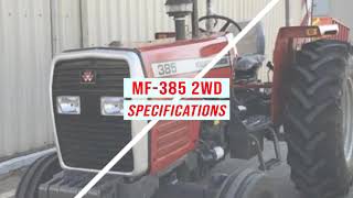 Tractors for Zimbabwe: Massey Ferguson MF 385 2WD with Specifications.