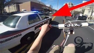 SUICIDE SWERVING POLICE CARS - STOLE HIS BIKE!!
