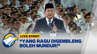 LIVE EVENT - Tegas! Prabowo Bakal Gembleng Kepala Daerah saat 'Ospek'