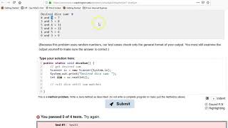 Building Java Programs Chapter 5 Exercise 5.7 diceSum