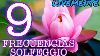 💫Las 9 FRECUENCIAS SOLFEGGIO AURA de CUERPO COMPLETO 174Hz ​​285Hz 396Hz 417Hz 528Hz 639Hz 741Hz