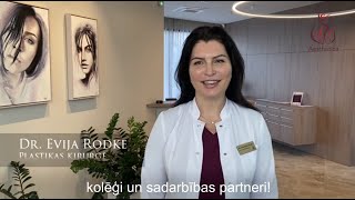 Dr. Evija Rodkes sveiciens Aesthetica klīnikas gada jubilejā