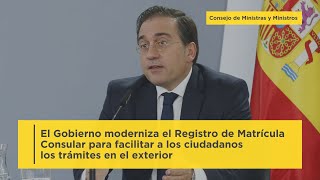 El Gobierno moderniza el Registro de Matrícula Consular que facilitará los trámites en el exterior