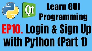 [GUI Programming] EP10. Login & Sign Up with PyQt5 (Part 1)