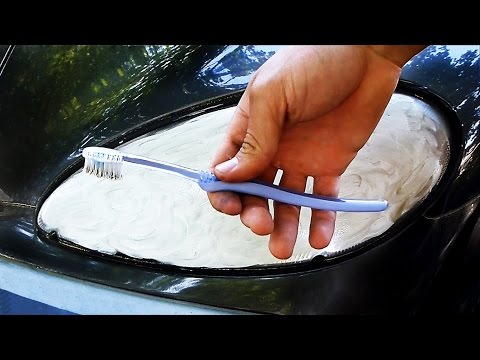 Headlight Restoration using Toothpaste Headlight Restoration using Toothpaste