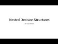 Week 3 | Nested Decision Structures | IF-ELIF-ELSE