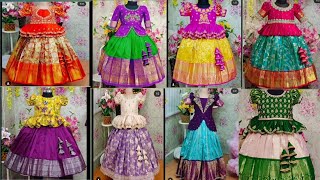 latest model kids pattu pavada 😍 traditional wear lehenga blouse designs for baby girls😍  subscribe