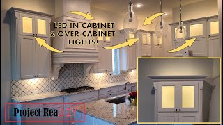 Adding in-cabinet and above-cabinet kitchen LED lights