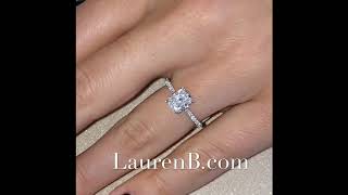 1.08 ct Cushion Diamond 6-Prong Engagement Ring