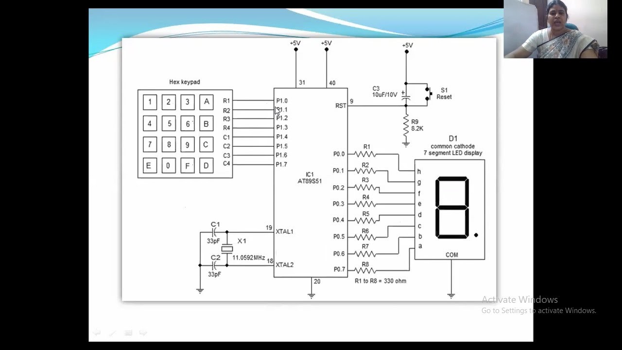 8051 Microcontroller- Keyboard Interfacing Concepts - YouTube