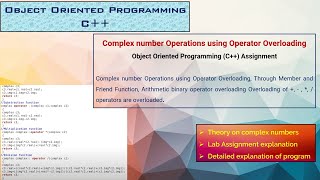 Complex Number Operations Using Operator Overloading in C++ | Object Oriented Programming