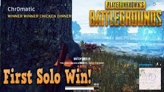 Playerunknown Battlegrounds First Win Ever!