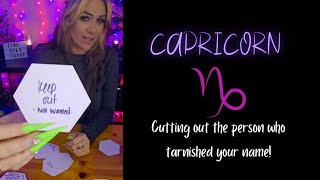 #capricorn #love #tarot ♑️ Cutting out the person who tarnished your name 🚫