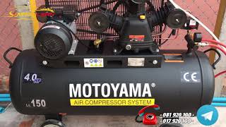 ម៉ាសុីនបូមខ្យល់ម៉ាកmotoyama 150L 4hp 220v