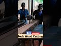 sawing techniques of premium forest teak wood cutting amazing sawmill bandsaw india