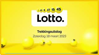 Lotto trekkingsuitslag 18 maart 2023