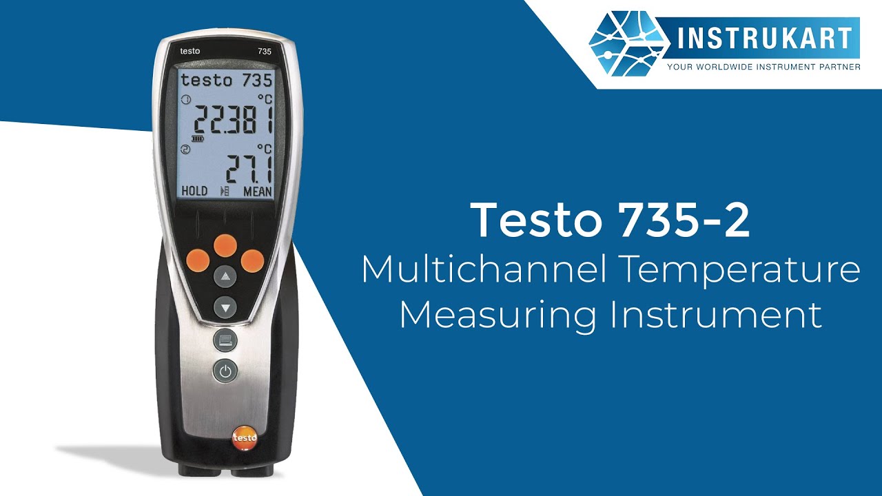 Testo 735-2 - Multichannel Temperature Measuring Instrument - YouTube