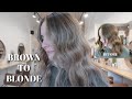 DIMENSIONAL BLONDE FOILYAGE- STEP BY STEP! Foiling, Toning, Styling | Reiley Collier