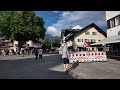 garmisch partenkirchen germany. a walking tour in alpine town. 4k