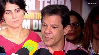 Após missa, Haddad pede paz e promete assistência à infância