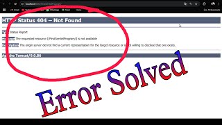 Fix HTTP Status 404 Error 🔥 Servlet & JSP Not Found Issue Solved | Java Web Tutorial 🚀