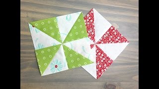 How To Sew a Pinwheel Quilt Block