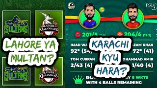 PSL 8 Multan Sultans vs Lahore Qalandars Preview | PSL 2023 Karachi vs Islamabad Post Match Analysis