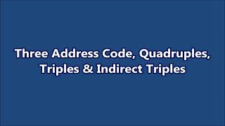 Intermediate Code Generation│Compiler Design│Part# 43│Learn CSE Malayalam