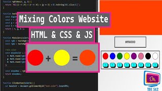 Mixing colors Tool website use HTML CSS & JS _ Part__1