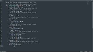 Leetcode 445. Add Two Numbers II in Python | Python Leetcode | Python Coding Tutorial | Python ASMR