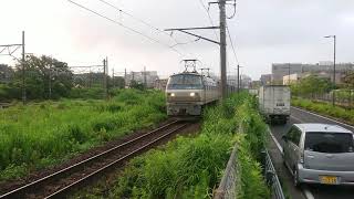 6月24日新川崎駅付近 吹田A16運用 2058レ カンガルーライナー EF66-132