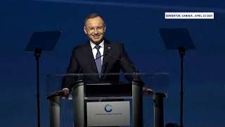 President Andrzej Duda adressing Canadian Hydrogen Convention, Edmonton, Canada Part 1