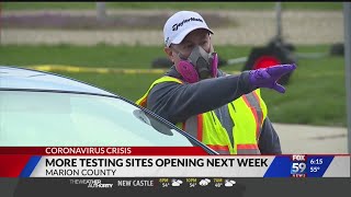 More testing sites opening next week
