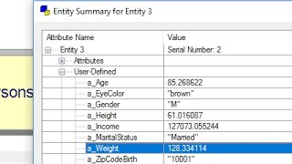 Arena Simulation v15 - New Feature - Improved Attributes Display