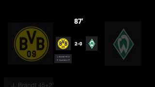 Dortmund vs Bremen #shorts#fypシ#dortmund#bremen#bundesliga