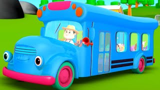 Wheels On The Bus, Preschool Rhyme and School Bus Song for Kids