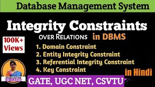 L3.3 Integrity Constraints | Domain, Entity Integrity, Referential Integrity & Key Constraints |DBMS