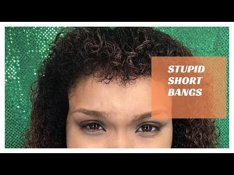 I Cut Stupid Short Bangs on My Naturally Curly Hair I Cut Stupid Short Bangs on My Naturally Curly Hair