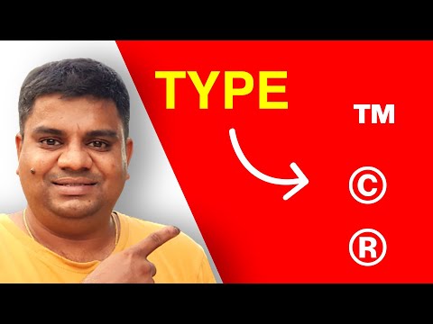 How to type Trademark Symbol Copyright  Registered  On MAC